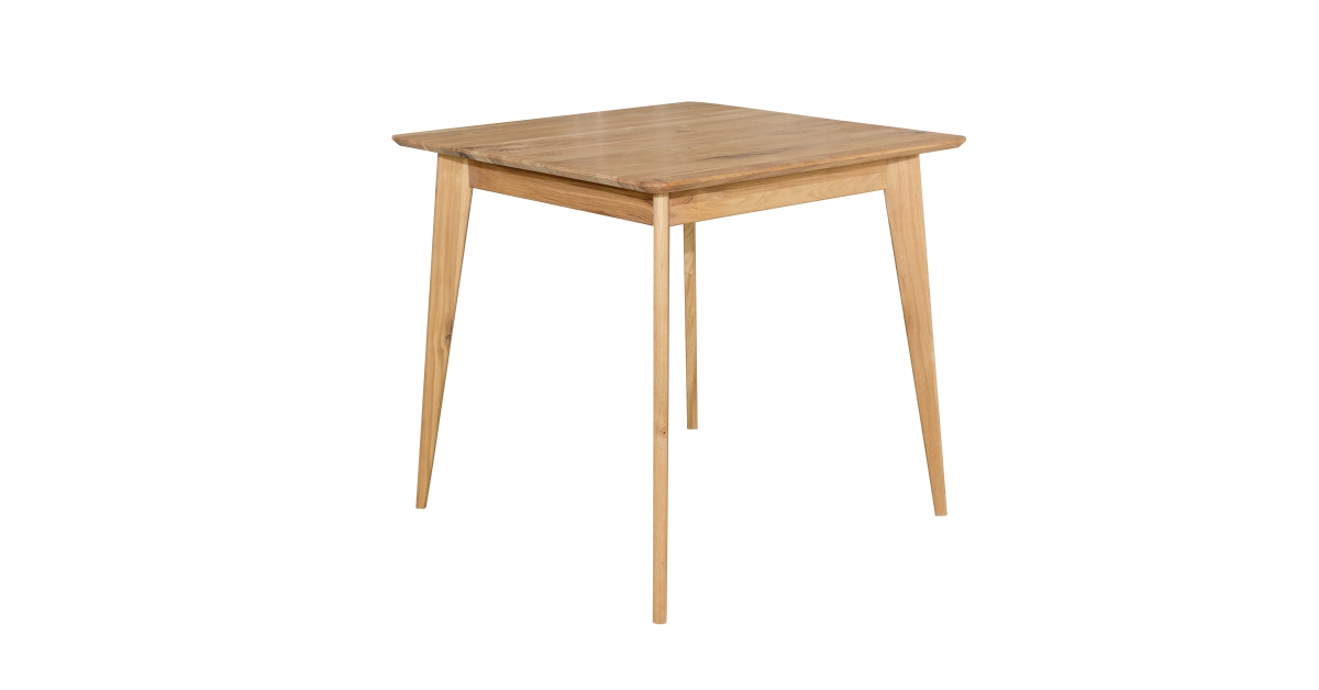 Furniteco Tallinn Dining Table, Oak Wood, 80x80x76 cm